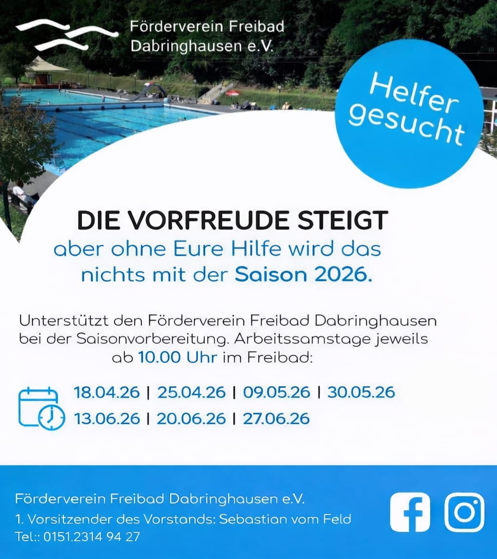 2026 Saisonvorbereitung